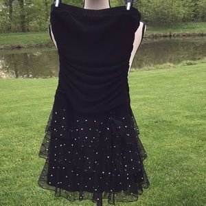 Byerwear Tulle Strapless Black Dress